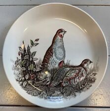 1 Vintage Johnson Brothers Game Birds Partridge Ceramic Plate 10.75” England picture