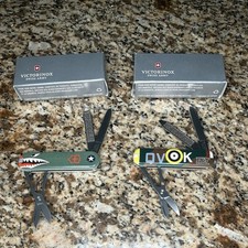 Victorinox DLT Trading Exclusive Warhawk & Spitfire Classic SD 58mm SAK Knives picture