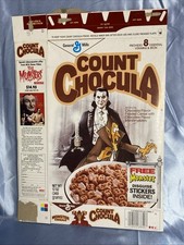 1980s COUNT CHOCULA Monster Cereal Box BELA LUGOSI DRACULA BANNED The Munsters picture