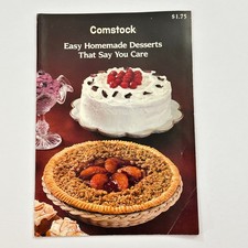 1970s Comstock Easy Homemade Desserts That Say You Care Recipes Cookbook booklet picture