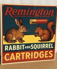 Hi Gloss Remington rabbit and squirrel cartridges hunt Vintage Style Sign picture