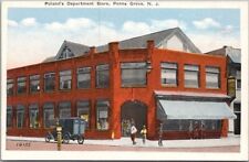 PENNS GROVE, New Jersey Postcard POLAND'S DEPARTMENT STORE Street View c1920s picture