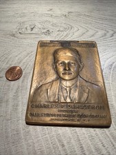 VTG 1929 Bronze Paperweight Dahlstrom Metallic Doors Jamestown NY Kilyeni Artist picture