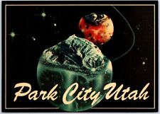 VINTAGE POSTCARD CONTINENTAL SIZE SPHERE DELIGHT PARK CITY'S JUPITER BOWL UTAH picture