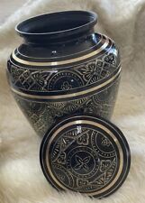 Majestic Black Cremation Urn, Cremation Urns Adult, Urns for Human Ashes Unused  picture