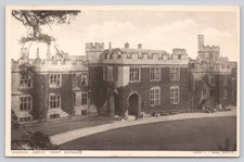 Warwick Castle Front Entrance Postcard c.1910s J. J. Ward Coventry Vintage picture