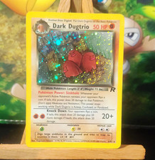 Dark Dugtrio 6/82 Team Rocket Holo Rare 1999 WOTC English 50 HP with swirl picture