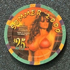 $25 Four Queens Summer 2000 #3 Casino Chip Las Vegas NV picture
