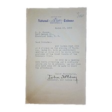 1925 John McElroy Signed Letter – Civil War Vet, Andersonville Survivor, G.A.R. picture