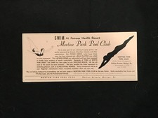 3 - MORTON PARK POOL CLUB KEDRON AVE. MORTON, PA   INK BLOTTERS picture