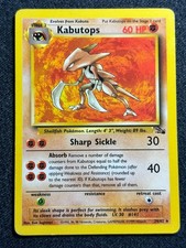 Kabutops 24/62 Pokemon Card 1999 Fossil Set Vintage WOTC Original Non Holo MP picture