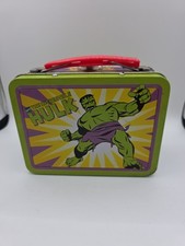 The Incredible Hulk Marvel Comics Mini Lunchbox Tin Box 1998 90's ~5.5