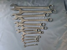 Vintage S-K WAYNE 12 Pc SAE Combination Wrench Set Mixed 12/6 point picture
