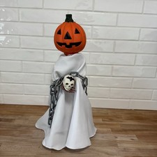 Vintage 1989 Telco Motion-Ette Animated Halloween Pumpkin Head Ghost Works picture