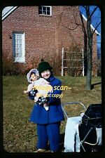 Toy Doll and Carriage Stroller in early 1950s, Kodachrome Slide aa 22-20b picture