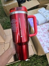 Stanley X Starbucks Limited Edition Glossy Red Quencher 40oz Tumbler picture