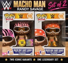 Funko Pop WWE Macho Man Randy Savage #10 Vinyl Figure Set of 2 Exclusive picture