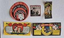 5 Vintage Old Valmor Hair & Beauty Labels Chicago Black Americana picture