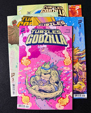 TMNT vs Godzilla Lot: #1-5 Full Run, All Cover B Juni BA. First Print In NM picture