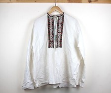 Ukrainian national traditional men's shirt Vintage Men's Shirt picture