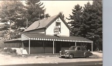 CHUNKING TEA ROOM & DINER dry mills me real photo postcard rppc maine coca-cola picture