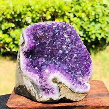 1.62LB Natural Amethyst Geode Quartz Cluster Crystal Specimen Energy Healing picture