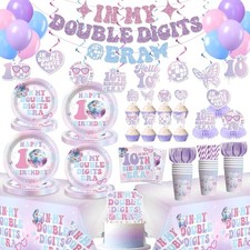 10th Birthday Decorations for Girl, No-DIY In My Double Digits Era Girl Decor... picture
