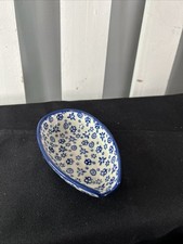Vintage Polish Pottery Spoon Rest 5