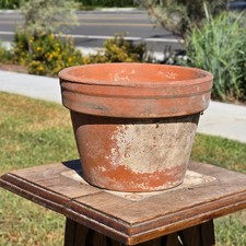 Vtg Italian Terracotta Clay Planter Pot 8