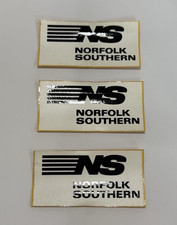 Vintage NS Norfolk Southern Railroad Logo Sticker Decals 3 pc lot picture