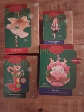 LOT of 4 NIB Carlton Cards Heirloom HELLO KITTY ELOISE GIFT OF PEACE INCLUDED picture