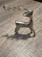 Elegant Reindeer figurine Ornament.  Metal unknown Heavy picture