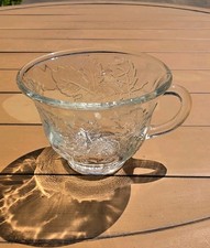 Single Vintage Clear Glass Grape Harvest Punch Cup #2 picture