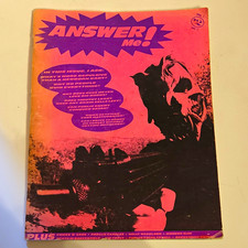 Issue#1 Answer Me 1991, Jim and Debbie Goad. Early 90s Punk Zine picture