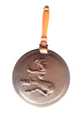 Vintage Alcor California Artware Copper Pan With Cowboy 10.5