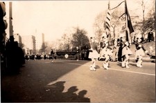 Vintage Millersburg High School Majorettes Parade Photograph Black & White picture