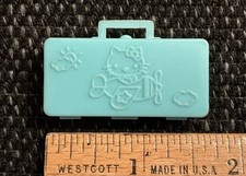 Rare Vintage 1976 Sanrio Hello Kitty Mini Suitcase Luggage Travel Case, blue picture