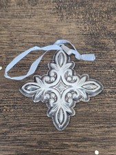 Vintage 1987 Reed & Barton Sterling Christmas Cross Ornament Baroque Silver picture