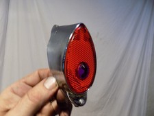 1960s SCHWINN BICYCLE REAR FENDER REFLECTOR BLUE DOT CORVETTE PANTHER JAGUAR S7 picture