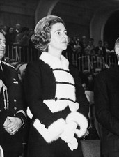 Queen Fabiola of Belgium international show jumping of Brussels Be- Old Photo picture