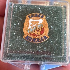 Vintage Fifty Years Zapadni Ceska Bratrska Jednota Z.C.B.J Member Lapel Pin picture