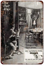 1913 Colt Pistols Vintage Look Reproduction metal sign picture