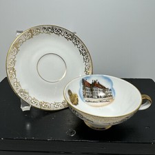 Vintage Demitasse Cup & Saucer RW Bavaria Wachter Hofbauhaus Munchen Souviner picture