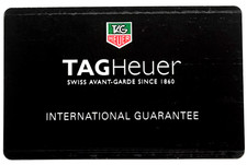 (20) Tag Heuer Black Warranty Certificate Guarantee Stamped Authentic Lot of 20 picture