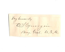 General William F. Spurgin (1838-1904) Signed Clip / Autographed Spurgin's Slide picture