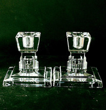 WATERFORD METROPOLITAN CANDLE HOLDERS, Cut Lead Crystal 4