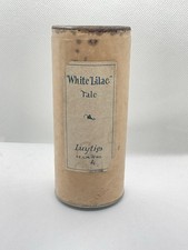 1910s Luyties White Lilac Talc Tin SEALED Unopened Original Label Antique picture