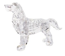 Puppy Dog 93070 Retriever Setter Spaniel Figurine Crystal Cut Acrylic Clear 4.3