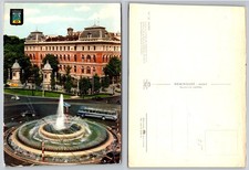 Madrid Plaza Emperador Carlos V Fountain Vintage Postcard Dominguez picture