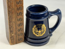 VTG DRAKE UNIVERSITY SEAL SOUVENIR MUG SHOT MINI DRINKING GLASS STONEWARE DSM IA picture